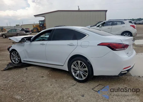 2018 Genesis G80 Base z USA, uszkodzony, nr VIN KMHGN4JE2JU233322